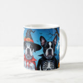 Mug Cane Corso Chiens Citrouille Halloween Funny (Devant droit)