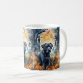 Mug Cane Corso Halloween avec citrouilles effrayantes (Devant droit)