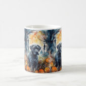 Mug Cane Corso Halloween avec citrouilles effrayantes (Centre)