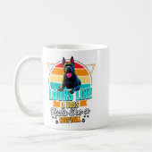 Mug Cane Corso Lover Funny Cane Corso Retro (Gauche)