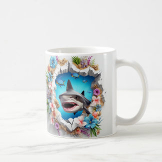 Mug Caneca 3D Tubarão