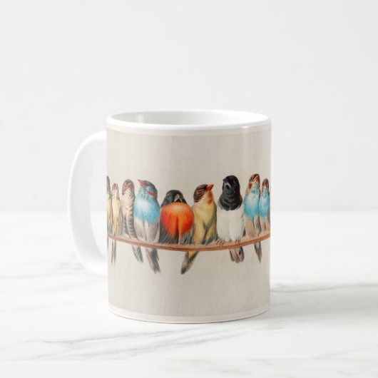Mug Caneca Birds (Devant gauche)