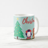 Mug Caneca branca brilhante-Natal (Devant droit)