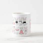 Mug Caneca branca clássica, 325 ml gatinho elegante (Centre)