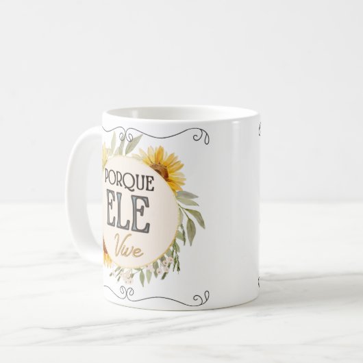 Mug Caneca branca clássica - Páscoa (Devant gauche)