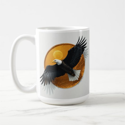 Mug Caneca branca com design aguia (Gauche)