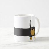 Mug Caneca cachorro salsicha/dachshund (Devant droit)