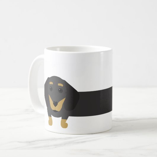 Mug Caneca cachorro salsicha/dachshund (Devant gauche)