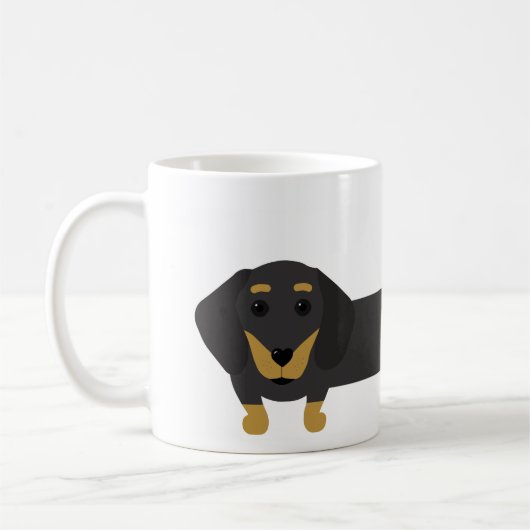 Mug Caneca cachorro salsicha/dachshund (Gauche)
