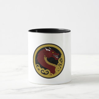 Mug Caneca Cerâmica Dragão Imperial Vermelho
