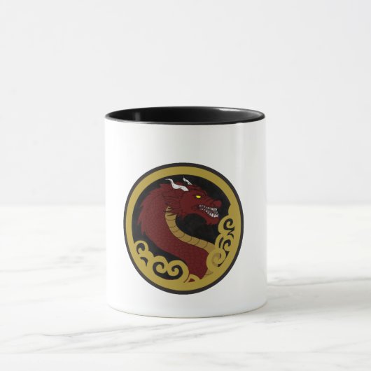 Mug Caneca Cerâmica Dragão Imperial Vermelho (Centre)
