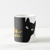 Mug Caneca com Estampa de Gato - Preto e Amarelo (Centre)