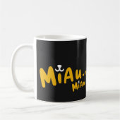 Mug Caneca com Estampa de Gato - Preto e Amarelo (Gauche)
