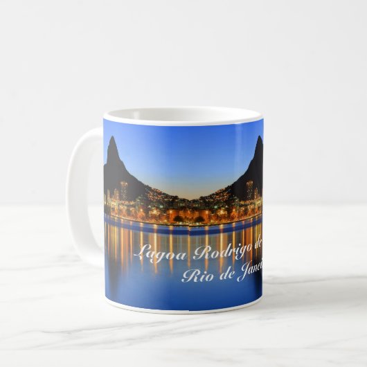 Mug Caneca com foto da Lagoa Rodrigo de Freitas (Devant gauche)