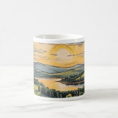 Mug Caneca com ilustração do pôr do sol (Centre)