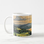 Mug Caneca com ilustração do pôr do sol (Gauche)