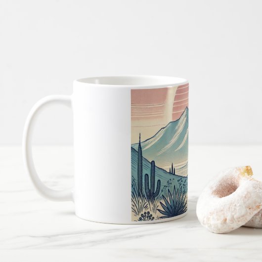 Mug Caneca com imagem de paisagem (Avec donut)