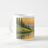 Mug Caneca com paisagem de montanha (Devant gauche)