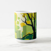 Mug Caneca com paisagem verde (Centre)