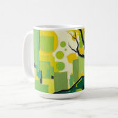 Mug Caneca com paisagem verde (Devant gauche)