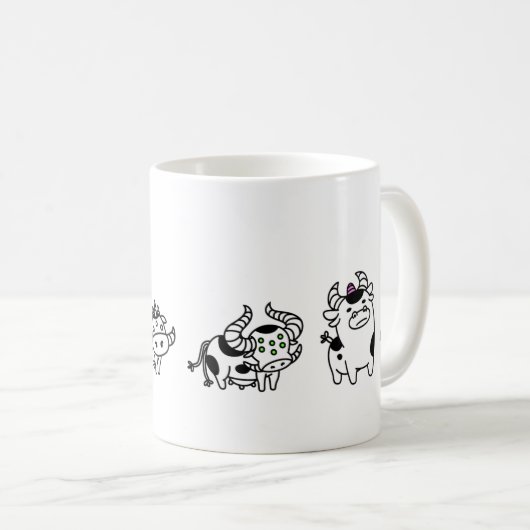 Mug Caneca Cow Evolution (Devant droit)