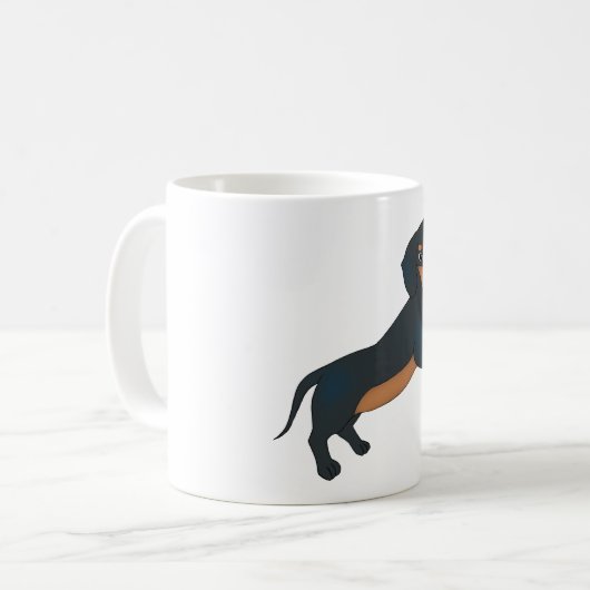 Mug Caneca Dachshund (Devant gauche)