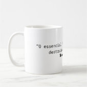 Mug Caneca de Café: Citação de Schumpeter. (Gauche)