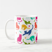 Mug Caneca Estampada Com Gatos - Colorida (Gauche)