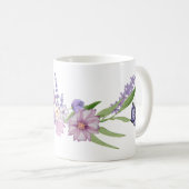 Mug Caneca Flores e Borboletas (Devant droit)
