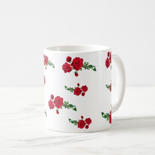 Mug Caneca Florida Rosas (Devant droit)