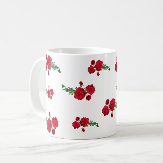 Mug Caneca Florida Rosas (Devant gauche)