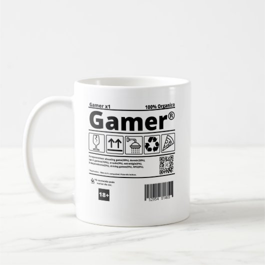 Mug Caneca Gamer (Gauche)