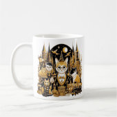 Mug Caneca Gatos Hogwarts (Gauche)