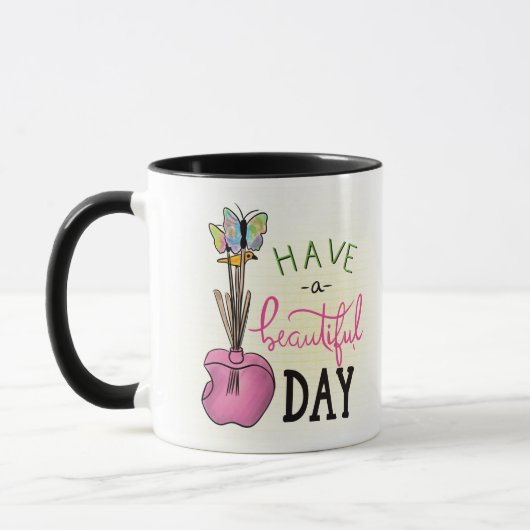 Mug Caneca Have a beautiful day (Gauche)