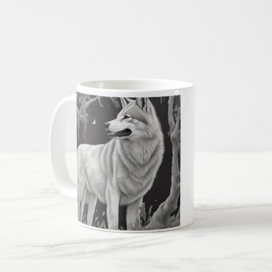 Mug Caneca Lobo da noite (Devant gauche)