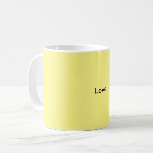 Mug Caneca Love 💛 (Devant gauche)
