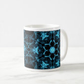 Mug caneca Mandala Espectral Blue (Devant droit)