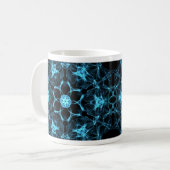 Mug caneca Mandala Espectral Blue (Devant gauche)