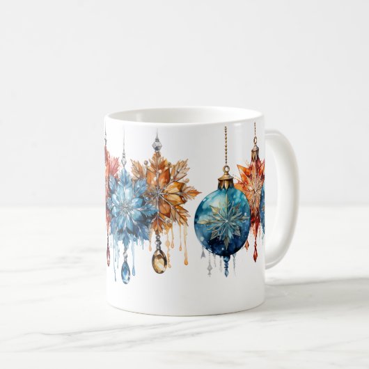 Mug Caneca (Mug) Bola de Natal Chique (Devant droit)
