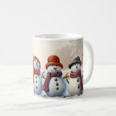 Mug Caneca (Mug) Bonecos de Neve (Devant droit)