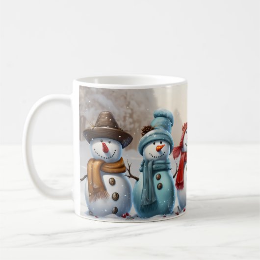 Mug Caneca (Mug) Bonecos de Neve (Gauche)