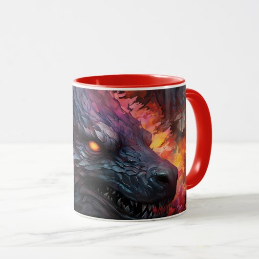 Mug Caneca (Mug) Dragão Feroz (Devant droit)