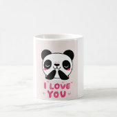 Mug caneca panda coração desenho (Centre)