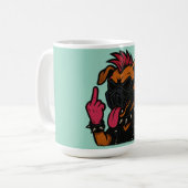 Mug Caneca para café cachorro maluco (Devant gauche)
