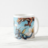 Mug Caneca personalizada com desenho de dragões (Devant droit)