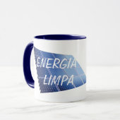 Mug Caneca personalizada ENERGIA LIMPA (Devant gauche)