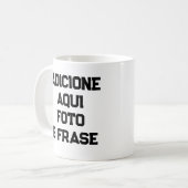 Mug Caneca Personalizada: Foto e Frases de Porcelana  (Devant gauche)