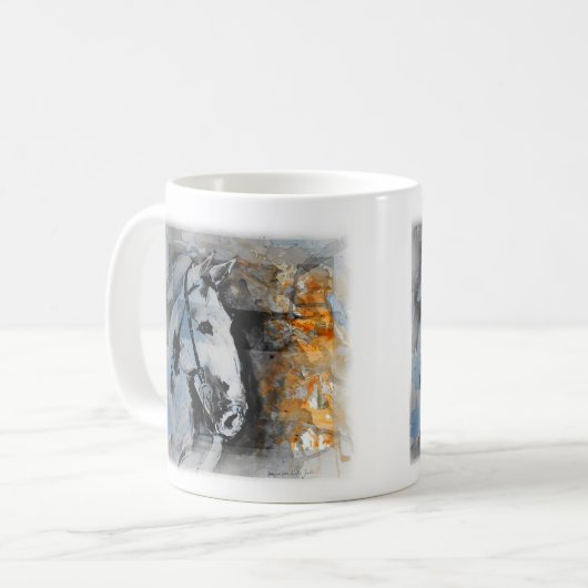Mug Caneca Pintura de Cavalo (Devant gauche)
