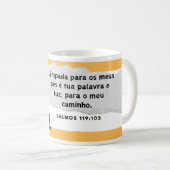 Mug Caneca "Salmos 119:105" Texto e imagem (Devant droit)