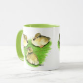 Mug Canetons de canard colvert enneigés (Devant gauche)